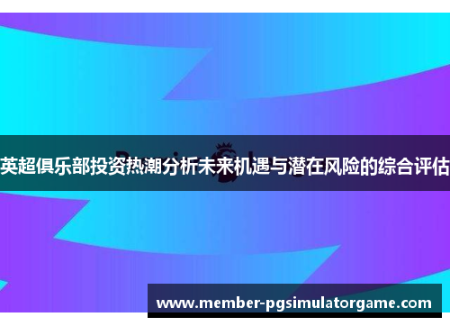 英超俱乐部投资热潮分析未来机遇与潜在风险的综合评估