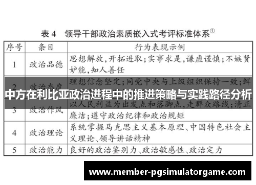中方在利比亚政治进程中的推进策略与实践路径分析